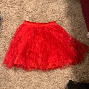 Red one size fits most adult tutu